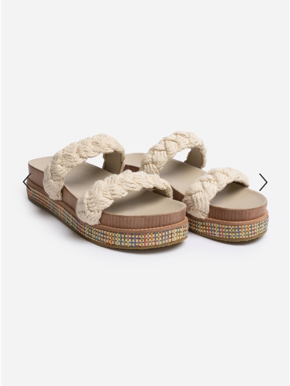 Johnny Was Braided Rope Sandal NWT
